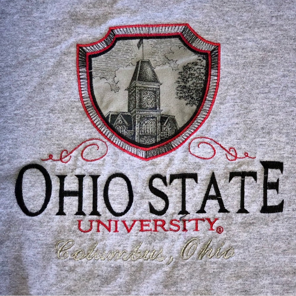 True Vintage 90s Jansport Ohio State University College Sweatshirt, Size XL
